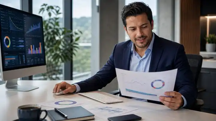 Equipo de profesionales analizando datos de mercado y escenarios de precios para definir una estrategia de pricing con apoyo de herramientas digitales.